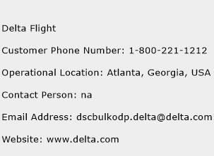 Delta Flight Phone Number Customer Service