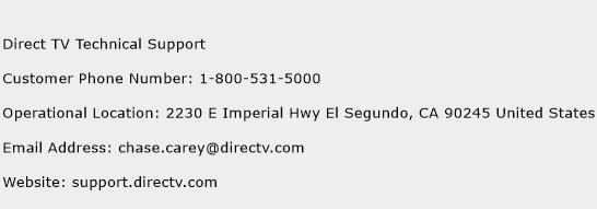 Direct TV Technical Support Phone Number Customer Service