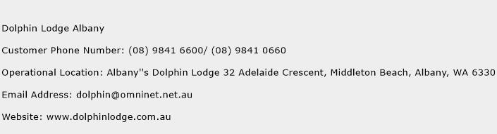 Dolphin Lodge Albany Phone Number Customer Service