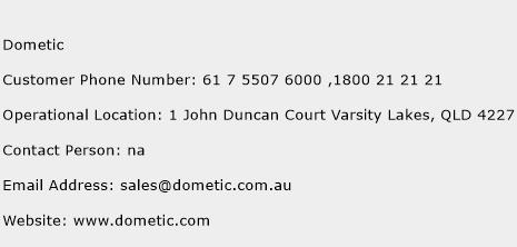 Dometic Phone Number Customer Service