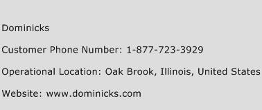 Dominicks Phone Number Customer Service