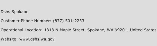 Dshs Spokane Phone Number Customer Service