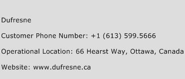 Dufresne Phone Number Customer Service