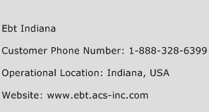 EBT Indiana Phone Number Customer Service