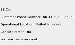 EE Co. Phone Number Customer Service