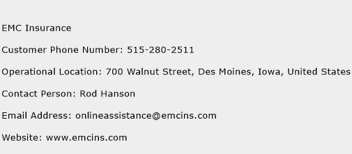 EMC Insurance Phone Number Customer Service