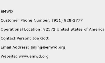 EMWD Phone Number Customer Service