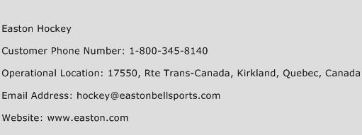 Easton Hockey Phone Number Customer Service