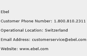 Ebel Phone Number Customer Service