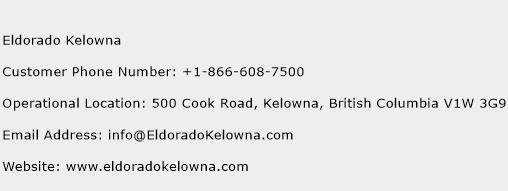 Eldorado Kelowna Phone Number Customer Service