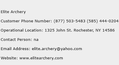 Elite Archery Phone Number Customer Service