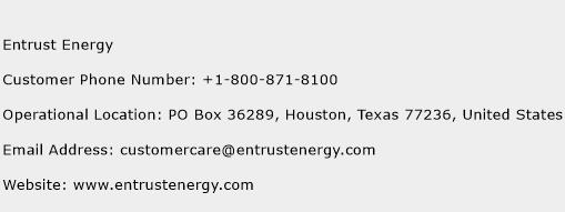 Entrust Energy Phone Number Customer Service