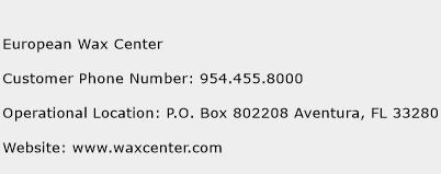 European Wax Center Phone Number Customer Service