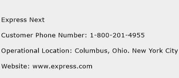 Express Next Phone Number Customer Service