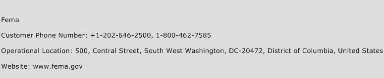 FEMA Phone Number Customer Service
