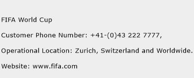 FIFA World Cup Phone Number Customer Service