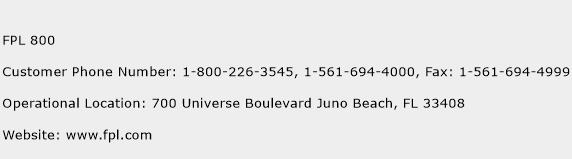 FPL 800 Contact Number FPL 800 Customer Service Number FPL 800 Toll 