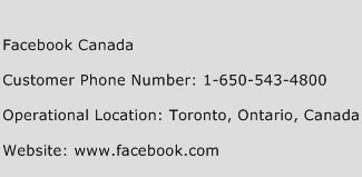 Facebook Canada Phone Number Customer Service