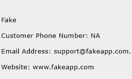 Fake Phone Number Customer Service