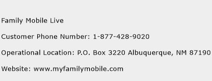 Family Mobile Live Phone Number Customer Service