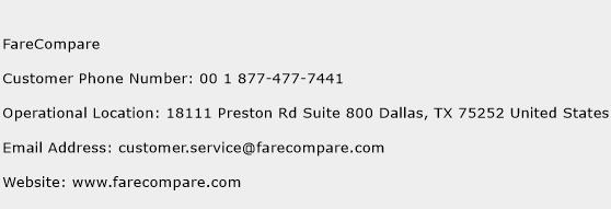 FareCompare Phone Number Customer Service