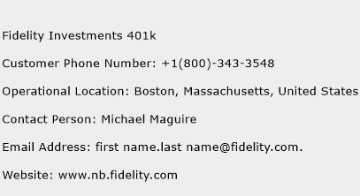 Fidelity Investments 401k Contact Number | Fidelity Investments 401k Customer Service Number ...