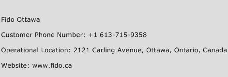 Fido Ottawa Phone Number Customer Service