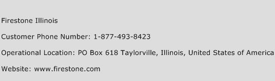 Firestone Illinois Phone Number Customer Service
