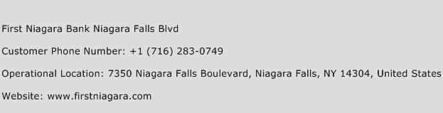First Niagara Bank Niagara Falls Blvd Phone Number Customer Service