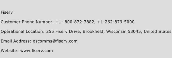 Fiserv Phone Number Customer Service