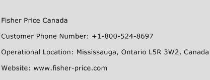 Fisher Price Canada Phone Number Customer Service