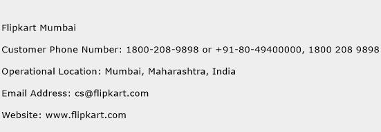 Flipkart Mumbai Phone Number Customer Service