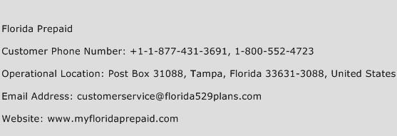 Florida Prepaid Phone Number Customer Service