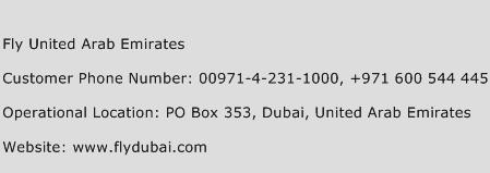 Fly United Arab Emirates Phone Number Customer Service