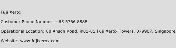 Fuji Xerox Phone Number Customer Service