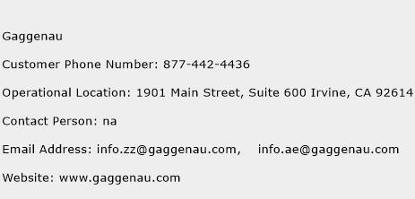 Gaggenau Phone Number Customer Service