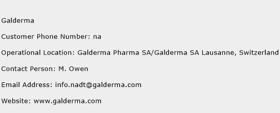 Galderma Phone Number Customer Service