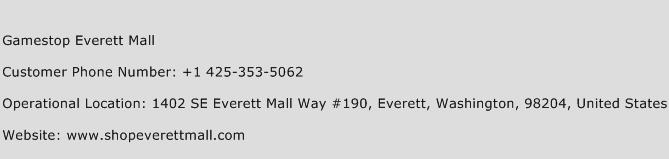 Gamestop Everett Mall Phone Number Customer Service