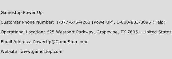 Gamestop Power Up Customer Service Number 22778