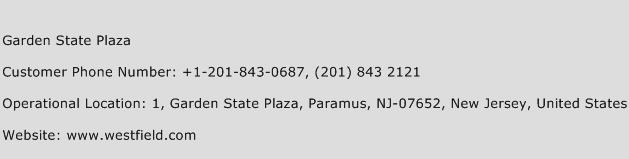 Garden State Plaza Phone Number Customer Service