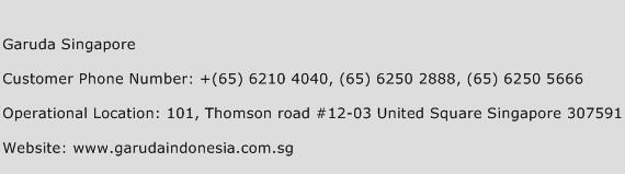 Garuda Singapore Phone Number Customer Service