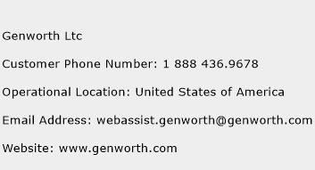 Genworth Ltc Phone Number Customer Service
