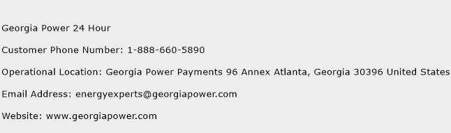 Georgia Power 24 Hour Number | Georgia Power 24 Hour Customer Service Phone Number | Georgia ...