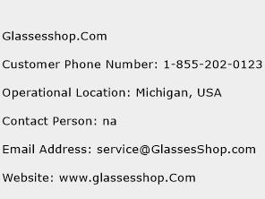Glassesshop.Com Phone Number Customer Service