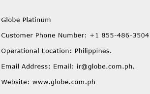 Globe Platinum Phone Number Customer Service