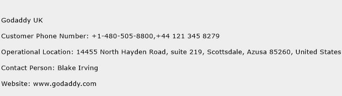 Godaddy UK Phone Number Customer Service