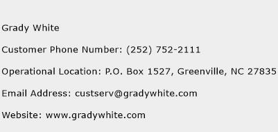 Grady White Phone Number Customer Service