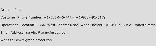 Grandin Road Phone Number Customer Service