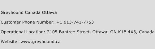 Greyhound Canada Ottawa Phone Number Customer Service