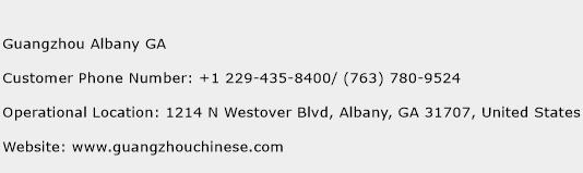 Guangzhou Albany GA Phone Number Customer Service